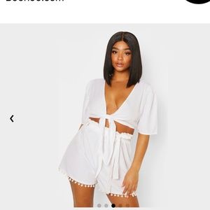 Super cute two piece halter and short set